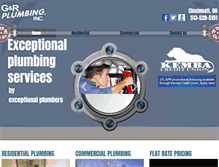 Tablet Screenshot of gandrplumbing.com